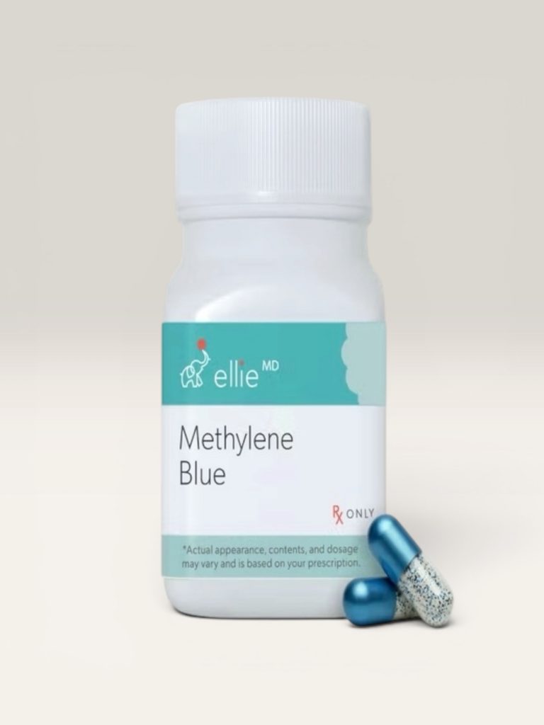 Methylene Blue Methylene Blue is a pharmaceutical-grade compound traditionally used in medical settings and increasingly explored for its potential cognitive and mitochondrial benefits. At low doses, Methylene Blue may help support memory, mental clarity, cellular energy production, and healthy brain aging by acting as a mitochondrial enhancer and antioxidant.