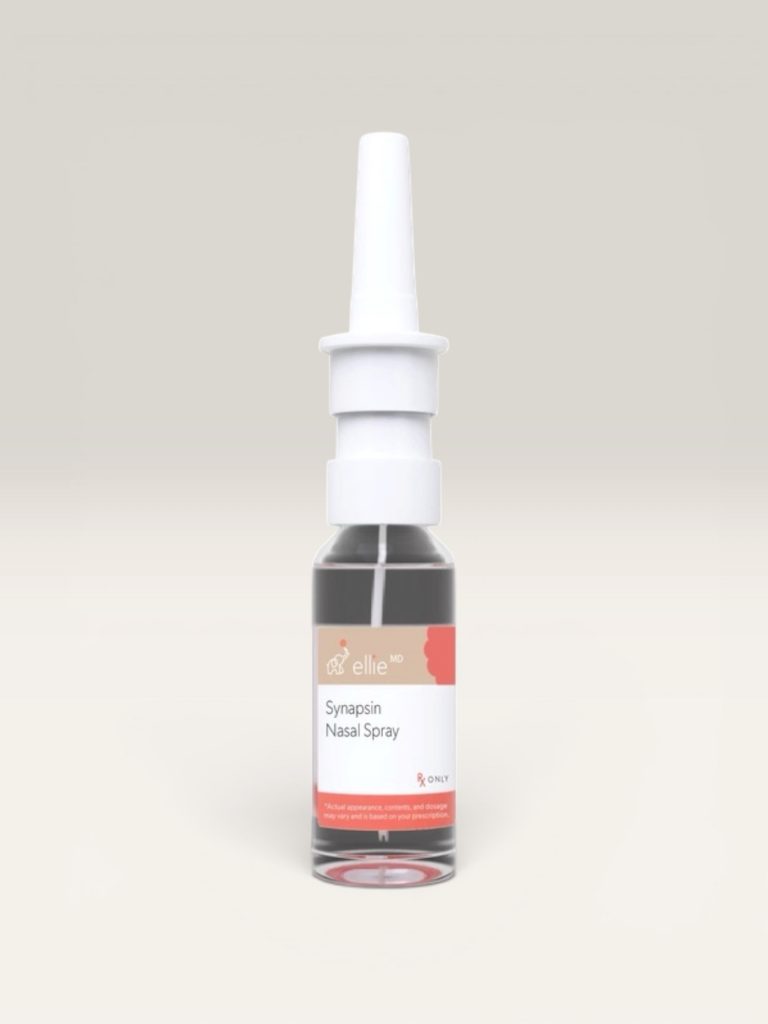 Synapsin Nasal Spray Synapsin is a cutting-edge formula designed to support cognitive function, mental clarity, and overall brain health. Synapsin combines the benefits of NAD+ (nicotinamide adenine dinucleotide) and methylcobalamin (a form of vitamin B12) to provide a powerful synergistic effect, promoting enhanced neuronal function and energy production.