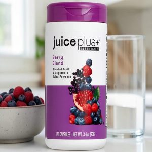 Berry Blend Capsules 2 seconds + 2 capsules = the power of 11 different berries, grapes, and plant-based vitamins. The result? Vibrant skin. Bursting with polyphenols, our Berry Blend is an antioxidant-rich daily ritual that supports skin health, helping you to glow inside and out. It’s the perfect complement to our Fruit, Vegetable, and Omega Blend capsules to upgrade your wellness routine. Supports immune function Antioxidant protection Supports skin health Supports dental health