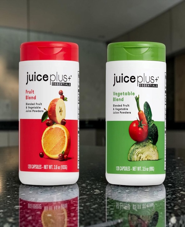 Fruit & Vegetable Blend Capsules 20 fruits, vegetables, and plant-based vitamins. The result? 10 clinically proven health benefits.   Because only 1 in 10 adults consume enough fruits and vegetables, we’re closing the gap with this no-fuss daily ritual. Each capsule delivers bioavailable polyphenols with antioxidant power in as little as 1 hour, thanks to our easily absorbed, whole food-based formula providing fast, effective results. Supports heart health Supports immune function Benefits lung health Supports skin health