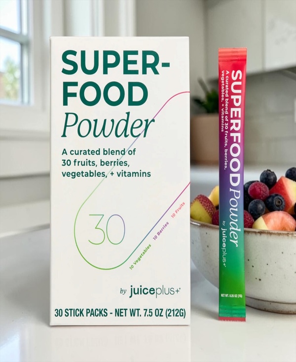 Superfood Powder 1 stick + 10 oz water + refreshing fruit flavor = 30 fruits, berries, vegetables and plant-based vitamins. The result? 12 clinically proven health benefits. Elevate your nutrition and hydration routine with our delicious Superfood Powder. Forget generic green powders. This red, purple and green blend features plant-based vitamins in a tasty daily beverage. Each sachet delivers bioavailable polyphenols with antioxidant power in as little as 1 hour, thanks to our easily absorbed whole food-based formula providing fast, effective results. Immune System Heart Health Sports Performance Metabolic Health